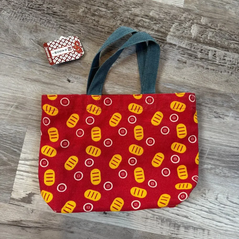 NWT Pokomoko Manekineko Lucky Cat Punch Needle Tote Bag Japanese Shanti